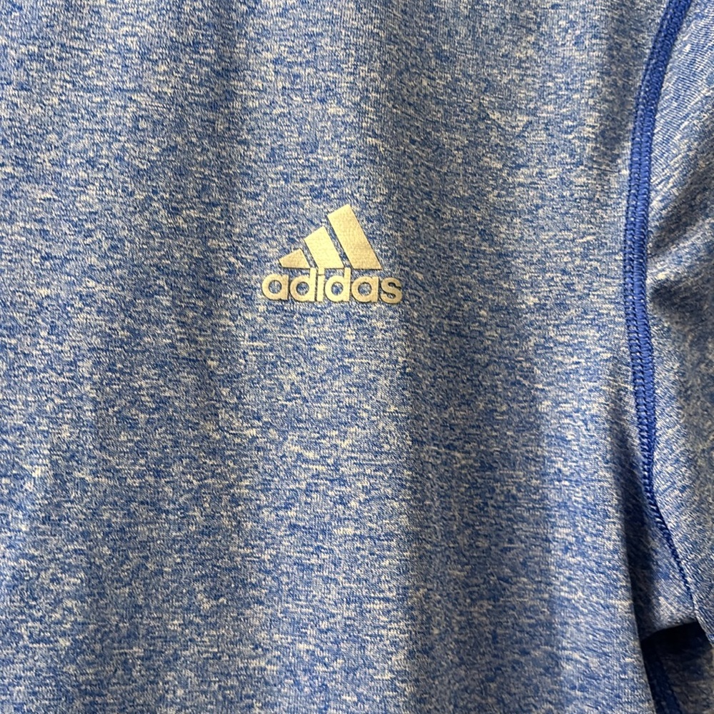 Adidas Blue Climalite Basic Tee Size Medium - image 2